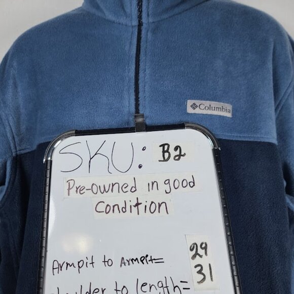 Columbia Men's Blue Steens Mountain 2.0 Outdoor Fleece Jacket Size XL - Picture 8 of 8